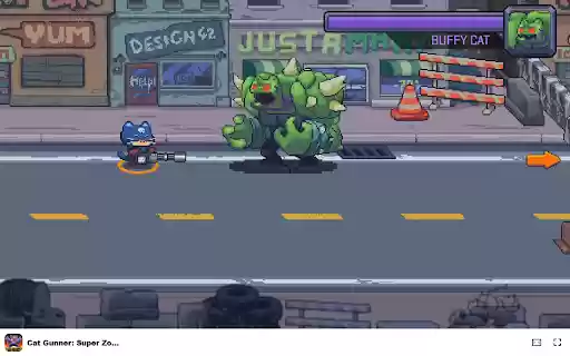 Cat Gunner Super Zombie Shoot Game  from Chrome web store to be run with OffiDocs Chromium online