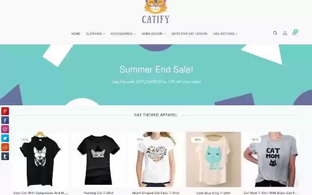 Cat Themed Gifts for Women from Catify.co  from Chrome web store to be run with OffiDocs Chromium online