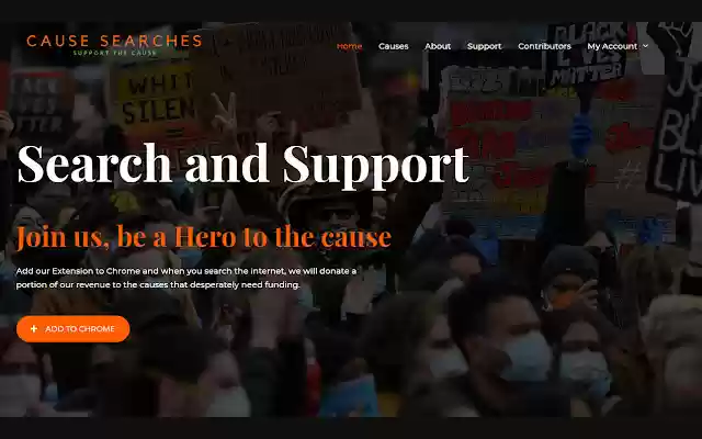 CauseSearches from Chrome web store to be run with OffiDocs Chromium online CauseSearches from Chrome web store to be run with OffiDocs Chromium online