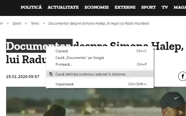 Caută in dicționar  from Chrome web store to be run with OffiDocs Chromium online