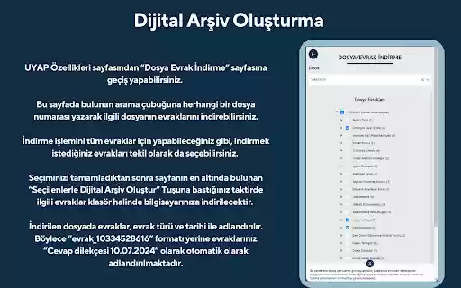 Cübbe UYAP Eklentisi  from Chrome web store to be run with OffiDocs Chromium online