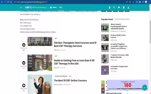 CbtCognitiveBehavioralTherapy.com  from Chrome web store to be run with OffiDocs Chromium online
