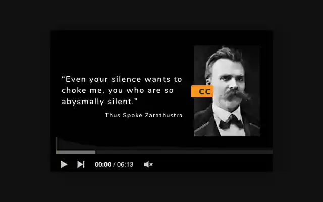 CC to Nietzsche  from Chrome web store to be run with OffiDocs Chromium online