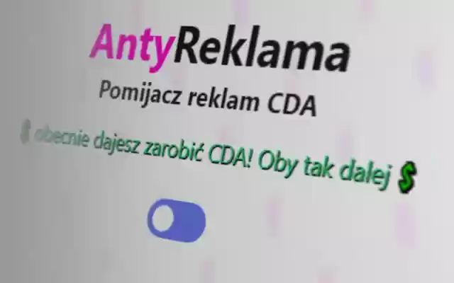 CDA AntyReklama  from Chrome web store to be run with OffiDocs Chromium online