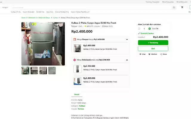 Cek Toko Sebelah Cari Barang Termurah from Chrome web store to be run with OffiDocs Chromium online Cek Toko Sebelah Cari Barang Termurah from Chrome web store to be run with OffiDocs Chromium online