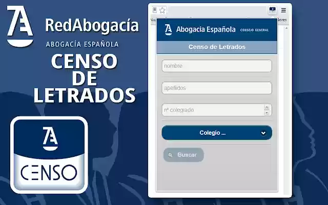 Censo de Letrados from Chrome web store to be run with OffiDocs Chromium online Censo de Letrados from Chrome web store to be run with OffiDocs Chromium online
