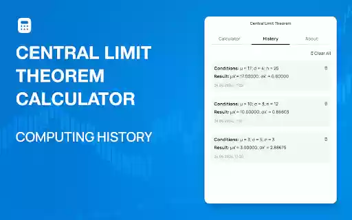 Central Limit Theorem Calculator from Chrome web store to be run with OffiDocs Chromium online Central Limit Theorem Calculator from Chrome web store to be run with OffiDocs Chromium online