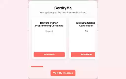 CertifyMe  from Chrome web store to be run with OffiDocs Chromium online