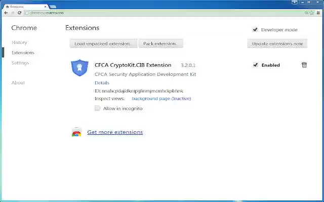CFCA CryptoKit.CIB Extension  from Chrome web store to be run with OffiDocs Chromium online