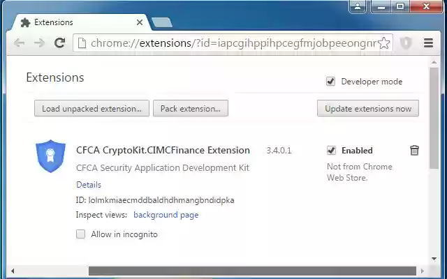 CFCA CryptoKit.CIMCFinance Extension  from Chrome web store to be run with OffiDocs Chromium online
