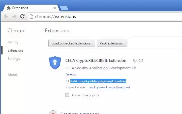 CFCA CryptoKit.ECIBBIL Extension  from Chrome web store to be run with OffiDocs Chromium online