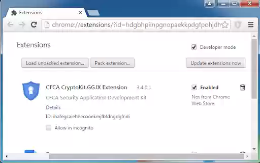 CFCA CryptoKit.GGJX Extension  from Chrome web store to be run with OffiDocs Chromium online