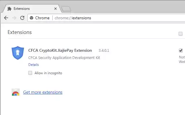 CFCA CryptoKit.JiajiePay Extension  from Chrome web store to be run with OffiDocs Chromium online