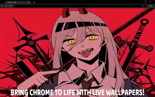 Chainsaw Man: Power’s Devilish Grin Live Wallpaper  from Chrome web store to be run with OffiDocs Chromium online
