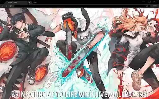 Chainsaw Man:Shadows and Chains Makima Aki Hayakawa Live Wallpaper  from Chrome web store to be run with OffiDocs Chromium online