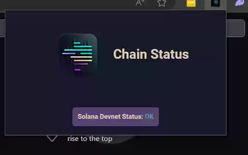 ChainStatus  from Chrome web store to be run with OffiDocs Chromium online