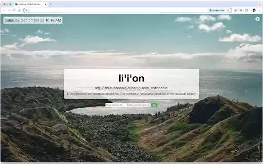 Chamoru Word of the Day  from Chrome web store to be run with OffiDocs Chromium online Chamoru Word of the Day  from Chrome web store to be run with OffiDocs Chromium online