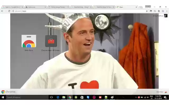 Chandler Bing F.R.I.E.N.D.S Theme  from Chrome web store to be run with OffiDocs Chromium online