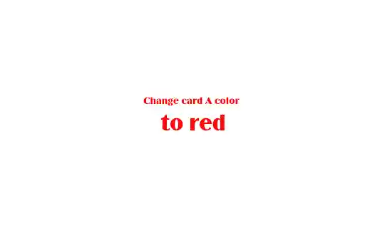 Change card A color to red  from Chrome web store to be run with OffiDocs Chromium online