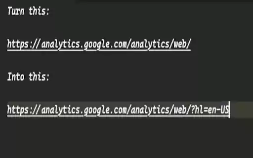 Change GA language to English  from Chrome web store to be run with OffiDocs Chromium online