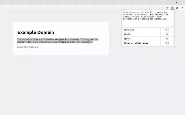 Character Counter  from Chrome web store to be run with OffiDocs Chromium online