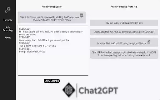 Chat2GPT  from Chrome web store to be run with OffiDocs Chromium online