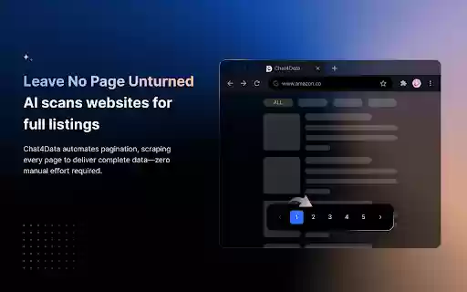Chat4Data AI web scraping extension  from Chrome web store to be run with OffiDocs Chromium online