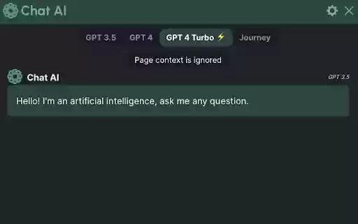 Chat AI Chat GPT 4 Turbo on all sites  from Chrome web store to be run with OffiDocs Chromium online