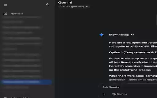 ChatBlurUI  from Chrome web store to be run with OffiDocs Chromium online