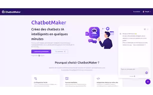 ChatbotMaker Widget  from Chrome web store to be run with OffiDocs Chromium online