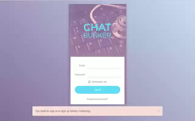 ChatBunker Screenshare  from Chrome web store to be run with OffiDocs Chromium online