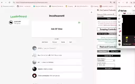 Chat Capture Flashcards  from Chrome web store to be run with OffiDocs Chromium online