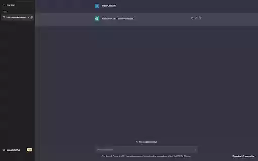 ChatGPT Chat Downloader  from Chrome web store to be run with OffiDocs Chromium online