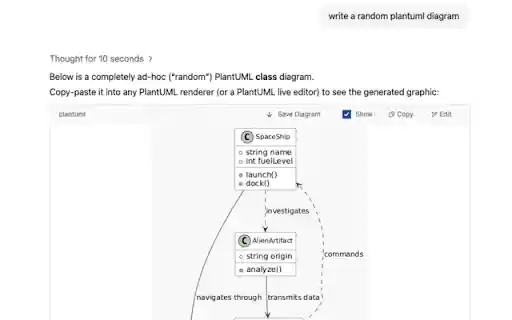 Chat GPT Diagram  from Chrome web store to be run with OffiDocs Chromium online