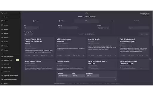 ChatGPT Enhanced Conversation History  from Chrome web store to be run with OffiDocs Chromium online