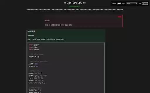Chatgpt Export  from Chrome web store to be run with OffiDocs Chromium online