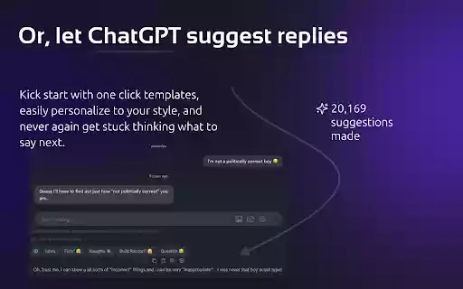 ChatGPT for Tinder  Bumble get more dates  from Chrome web store to be run with OffiDocs Chromium online