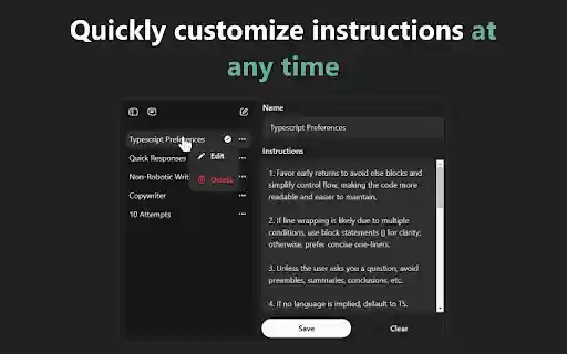 ChatGPT Global System Instructions  from Chrome web store to be run with OffiDocs Chromium online