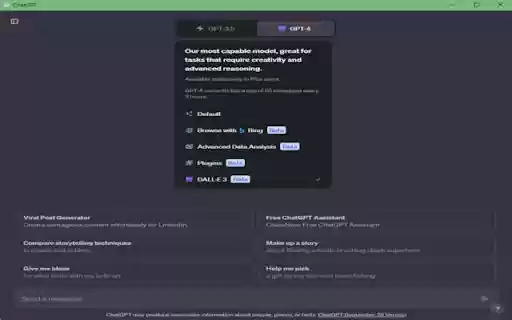Chat GPT Gratuit  from Chrome web store to be run with OffiDocs Chromium online