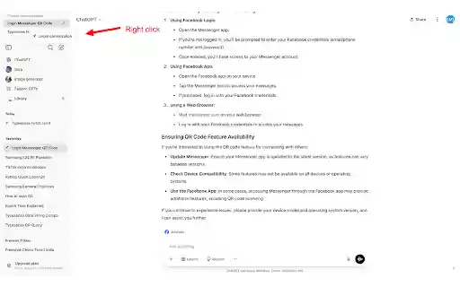 ChatGPT History Pin  from Chrome web store to be run with OffiDocs Chromium online