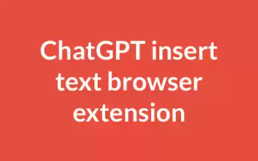 ChatGPT insert text browser extension  from Chrome web store to be run with OffiDocs Chromium online