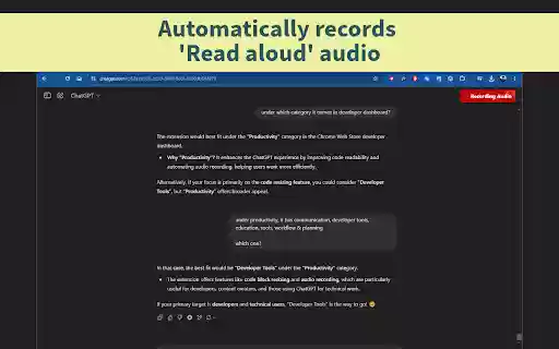 ChatGPT Mint  from Chrome web store to be run with OffiDocs Chromium online