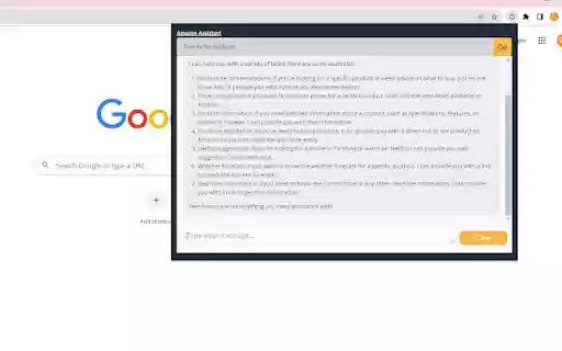 ChatGPT on Amazon  from Chrome web store to be run with OffiDocs Chromium online