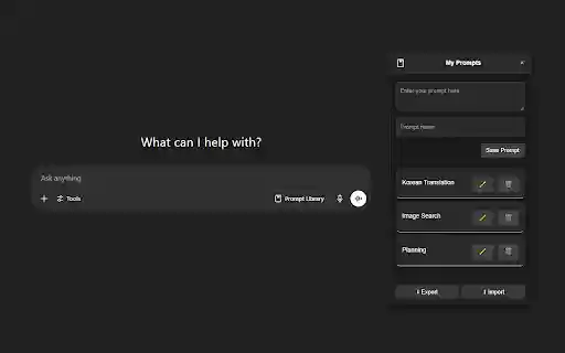 ChatGPT Prompt Bar  from Chrome web store to be run with OffiDocs Chromium online