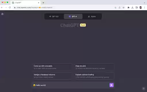 ChatGPT Prompt Link  from Chrome web store to be run with OffiDocs Chromium online