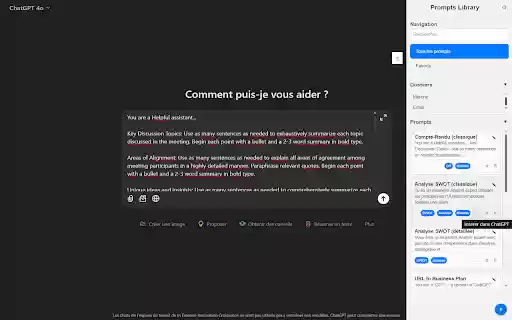 ChatGPT Prompt Manager  from Chrome web store to be run with OffiDocs Chromium online