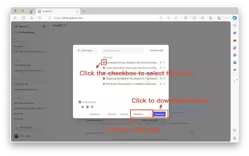 ChatGPT Prompts Manager  from Chrome web store to be run with OffiDocs Chromium online