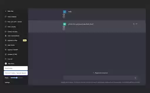 ChatGPT Tool Voice  from Chrome web store to be run with OffiDocs Chromium online