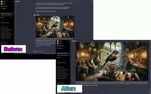 ChatGPT Wider Answer Space  from Chrome web store to be run with OffiDocs Chromium online