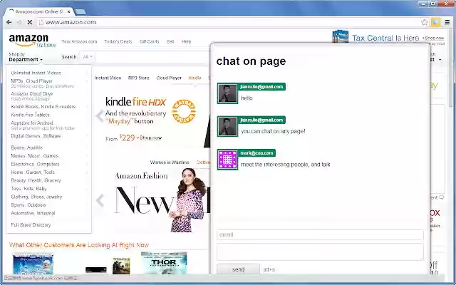 Chat on Page  from Chrome web store to be run with OffiDocs Chromium online